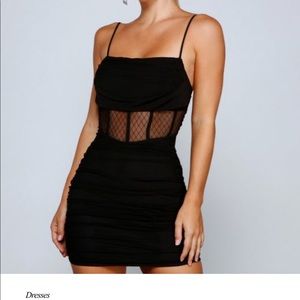 Windsor Sheer and Stunning Corset Mini Dress
